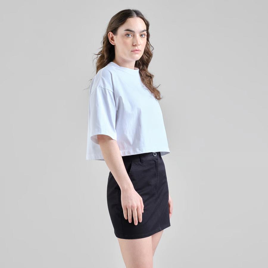 Dedicated Black Skirt Riala Rock Damen schwarz 